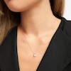 Thumbnail Image 5 of Diamond Necklace 1/4 ct tw Princess & Round-cut 10K White Gold 18"