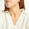 Thumbnail Image 6 of Diamond Infinity Circle Necklace 1/6 ct tw Round-cut Sterling Silver 18"