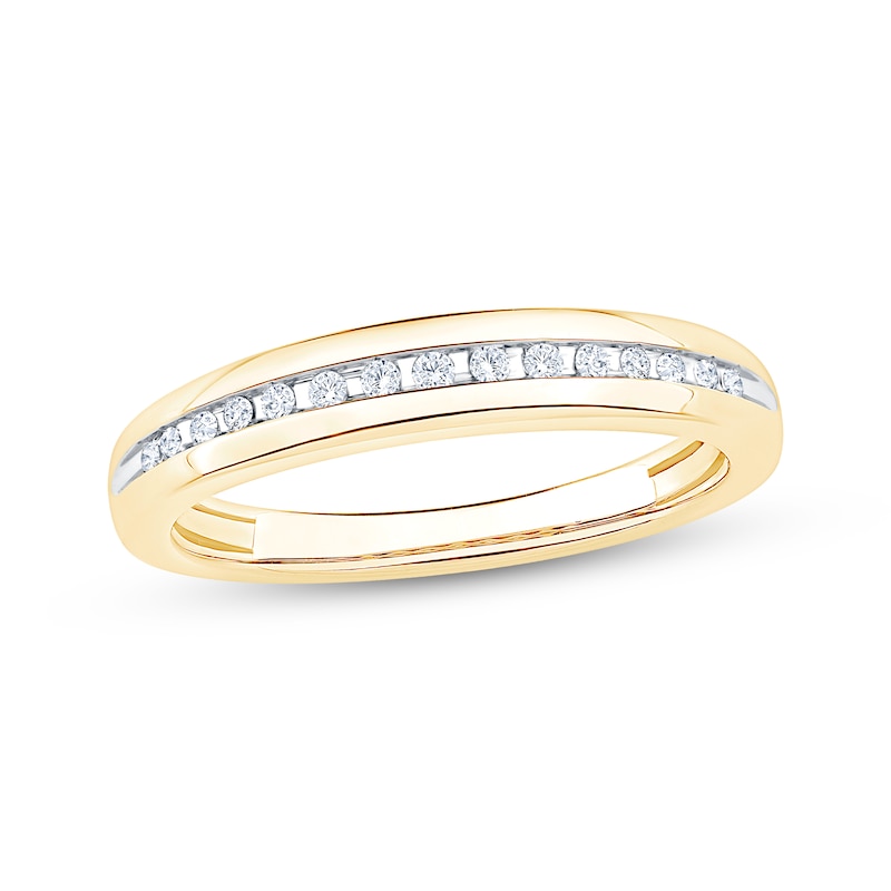 Main Image 5 of Adore Diamond Wedding Band 1/15 ct tw 10K Yellow Gold