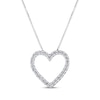 Thumbnail Image 0 of Diamond Heart Outline Necklace 1/2 ct tw 14K White Gold 18"