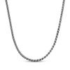 Thumbnail Image 0 of Men's Black Ion-Plated Stainless Steel 5mm Rope Chain Necklace 24"