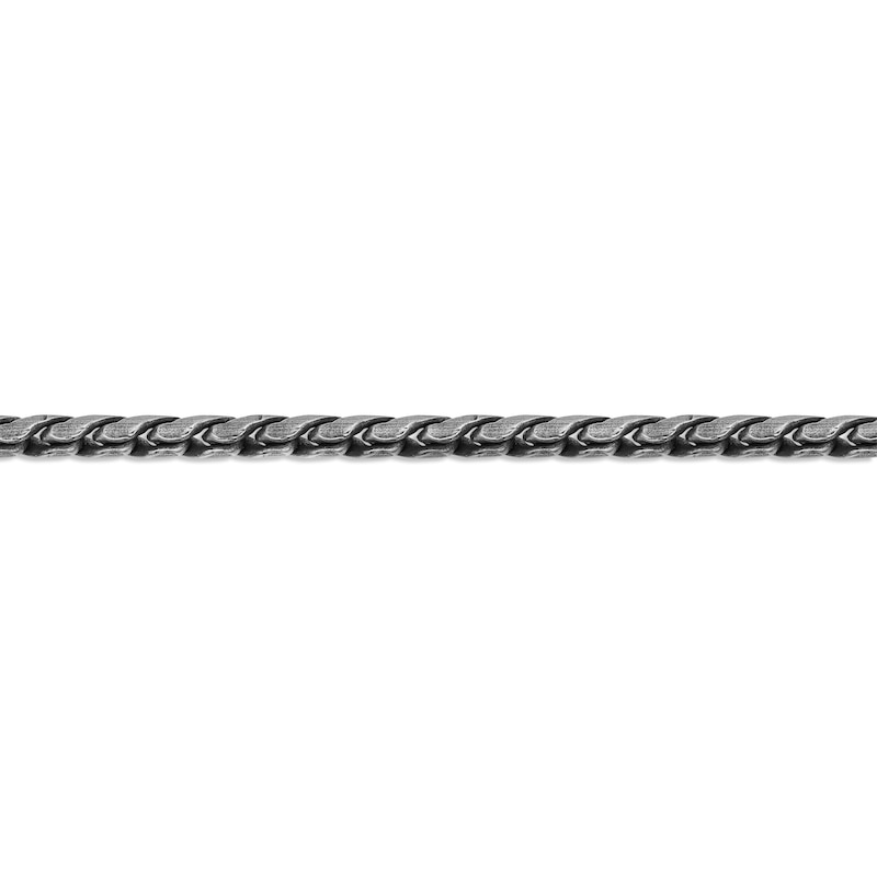 Men's Black Ion-Plated Stainless Steel 5mm Rope Chain Necklace 24"