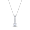 Thumbnail Image 0 of Diamond Drop Necklace 1/5 ct tw 14K White Gold 18"