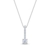 Thumbnail Image 1 of Diamond Drop Necklace 1/5 ct tw 14K White Gold 18"