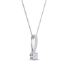 Thumbnail Image 2 of Diamond Drop Necklace 1/5 ct tw 14K White Gold 18"