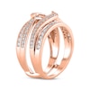 Thumbnail Image 2 of Diamond Swirl Enhancer Ring 3/4 ct tw 14K Rose Gold