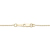 Thumbnail Image 3 of Love Entwined Round-Cut Diamond Necklace 1 ct tw 10K Yellow Gold 18"