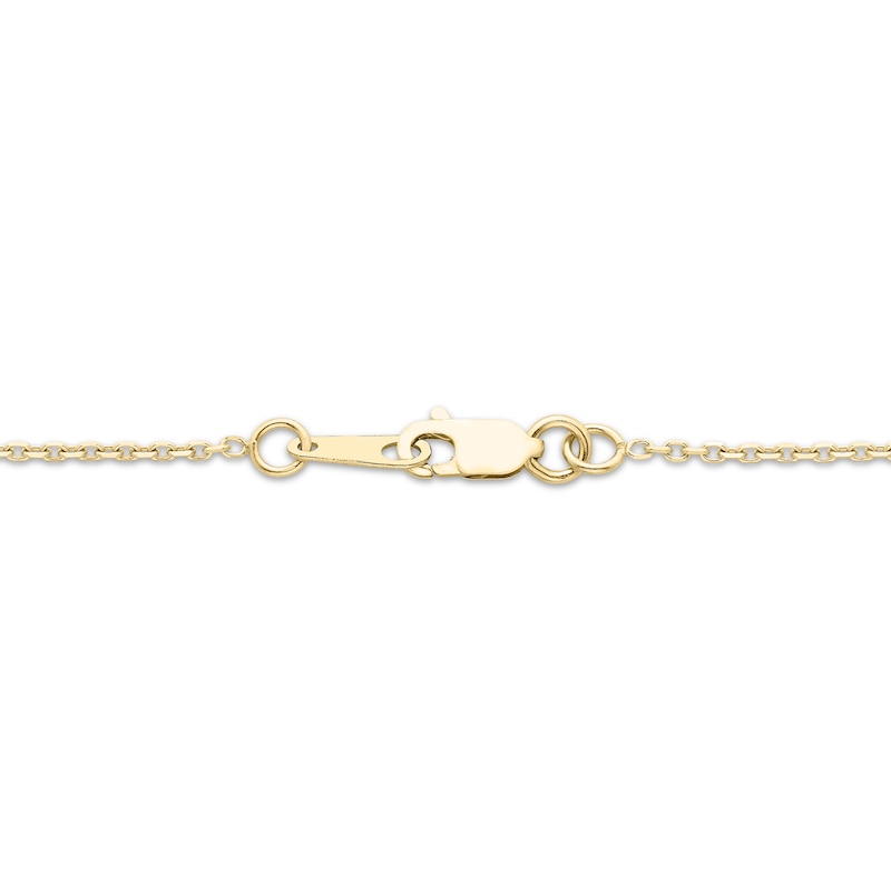 Main Image 3 of Love Entwined Round-Cut Diamond Necklace 1 ct tw 10K Yellow Gold 18"