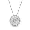 Thumbnail Image 1 of Round-Cut Diamond Necklace & Earrings Gift Set 1 ct tw Sterling Silver 18"