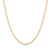 Thumbnail Image 1 of Semi-Solid Glitter Rope Chain Necklace & Bracelet Set 2.4mm 14K Yellow Gold