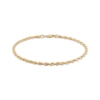 Thumbnail Image 2 of Semi-Solid Glitter Rope Chain Necklace & Bracelet Set 2.4mm 14K Yellow Gold