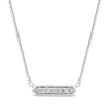 Thumbnail Image 0 of Diamond Accent Bar Necklace 10K White Gold 18"