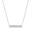 Thumbnail Image 1 of Diamond Horizontal Bar Necklace 1/15 ct tw 10K White Gold 18"