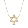 Thumbnail Image 1 of Diamond Star of David Necklace 1/20 ct tw 10K Yellow Gold 18&quot;