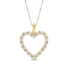 Thumbnail Image 1 of Diamond Heart & Infinity Necklace 1/4 ct tw 10K Yellow Gold 18"
