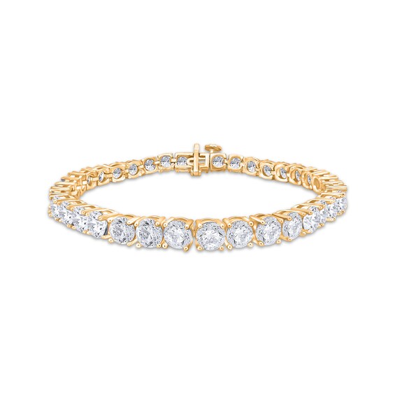 Diamond Tennis Bracelet 12 ct tw 14K Yellow Gold 7"