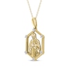 Thumbnail Image 2 of Diamond Our Lady of Guadalupe Necklace 1/20 ct tw 10K Yellow Gold 18"