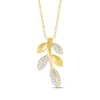 Thumbnail Image 1 of Diamond Branch Necklace 1/10 ct tw 10K Yellow Gold 18"