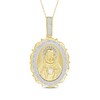 Thumbnail Image 1 of Diamond Sacred Heart of Jesus Charm 1/6 ct tw 10K Yellow Gold 18"