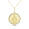 Thumbnail Image 1 of Diamond Virgin Mary Necklace 1/10 ct tw 10K Yellow Gold 18"