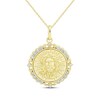 Thumbnail Image 0 of Diamond Face of Jesus Necklace 1/10 ct tw 10K Yellow Gold 18"