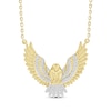 Thumbnail Image 1 of Diamond Eagle Necklace 1/6 ct tw 10K Yellow Gold 18"