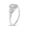 Thumbnail Image 2 of THE LEO Prisma Diamond Oval-Cut Three-Stone Engagement Ring 1 ct tw 14K White Gold