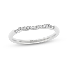 THE LEO Prisma Diamond Contour Wedding Band 1/10 ct tw 14K White Gold