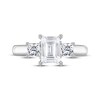 Thumbnail Image 3 of THE LEO Diamond Emerald-Cut & Princess-Cut Three-Stone Engagement Ring 1-1/2 ct tw 14K White Gold