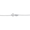 Thumbnail Image 3 of Baguette & Round-Cut Multi-Diamond Oval-Shaped Necklace 1/2 ct tw 10K White Gold 18"
