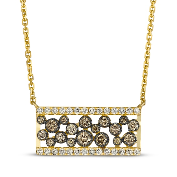 Le Vian Diamond Scattered Collection Necklace 1/2 ct tw 14K Honey Gold 19"