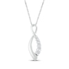 Thumbnail Image 0 of Diamond Infinity Necklace 1/6 ct tw 10K White Gold 18"
