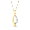 Thumbnail Image 1 of Diamond Infinity Necklace 1/6 ct tw 10K Yellow Gold 18"