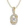 Thumbnail Image 1 of Diamond Necklace 1/5 ct tw 10K Yellow Gold 18"