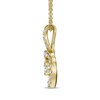 Thumbnail Image 3 of Diamond Necklace 1/5 ct tw 10K Yellow Gold 18"