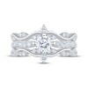 Thumbnail Image 3 of Adore Round-Cut Diamond Swirl Engagement Ring 1 ct tw 14K White Gold
