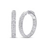 Thumbnail Image 1 of Diamond Inside-Out Hoop Earrings 1-7/8 ct tw 14K White Gold 22mm