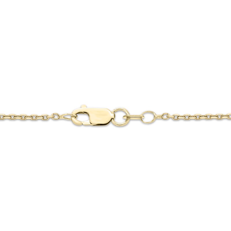 Main Image 3 of Diamond Double Heart Necklace 1/2 ct tw 10K Yellow Gold 18"