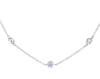 Thumbnail Image 1 of KAY Lab-Grown Diamonds Bezel-Set Station Necklace 1 ct tw 14K White Gold 19"