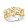 Thumbnail Image 1 of KAY Lab-Grown diamonds Men's Vertical Multi-Row Ring 2-1/2 ct tw 10K Two-Tone Gold
