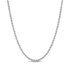 Thumbnail Image 1 of Glitter Rope Chain Necklace 1.95mm Hollow 14K White Gold 22"
