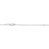 Thumbnail Image 4 of White Lab-Created Sapphire Bull Skull Necklace Sterling Silver 18"