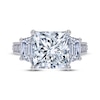 Thumbnail Image 3 of Memories Moments Magic Princess & Trapezoid-Cut Lab-Grown Diamond Engagement Ring 3-3/4 ct tw 14K White Gold
