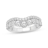 Thumbnail Image 1 of Adore Lab-Grown Diamonds Two-Row Contour Ring 1-1/2 ct tw 14K White Gold