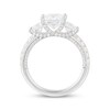 Thumbnail Image 3 of Adore Lab-Grown Diamonds Princess-Cut Three-Stone Engagement Ring 3-1/2 ct tw 14K White Gold