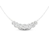 Thumbnail Image 1 of Adore Heirloom Certified Diamond Seven-Stone Curved Bar Necklace 1 ct tw Platinum 18"