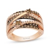 Thumbnail Image 1 of Le Vian Diamond Multi-Row Crossover Ring 7/8 ct tw 14K Strawberry Gold