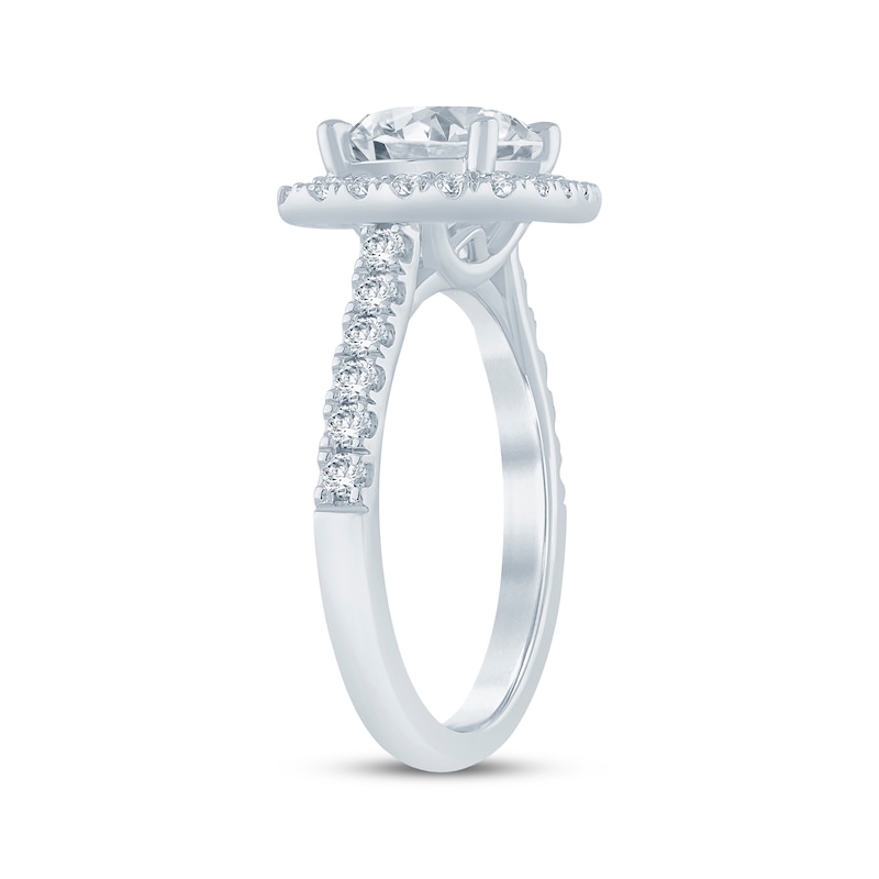 Main Image 2 of Adore Lab-Grown Diamonds Round-Cut Halo Engagement Ring 2-1/2 ct tw 14K White Gold