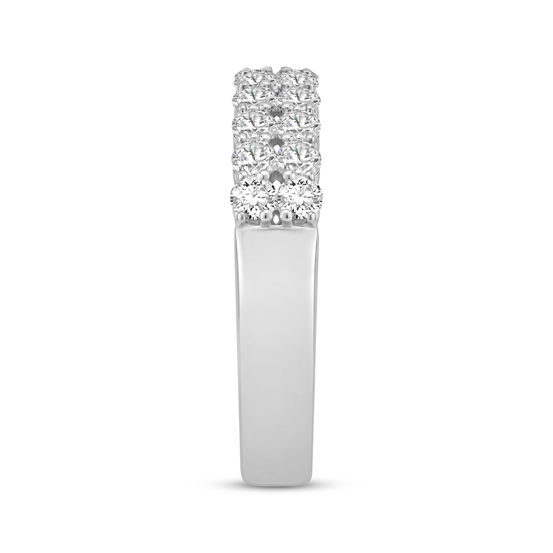 Main Image 2 of Adore Diamond Two-Row Anniversary Ring 1 ct tw 10K White Gold