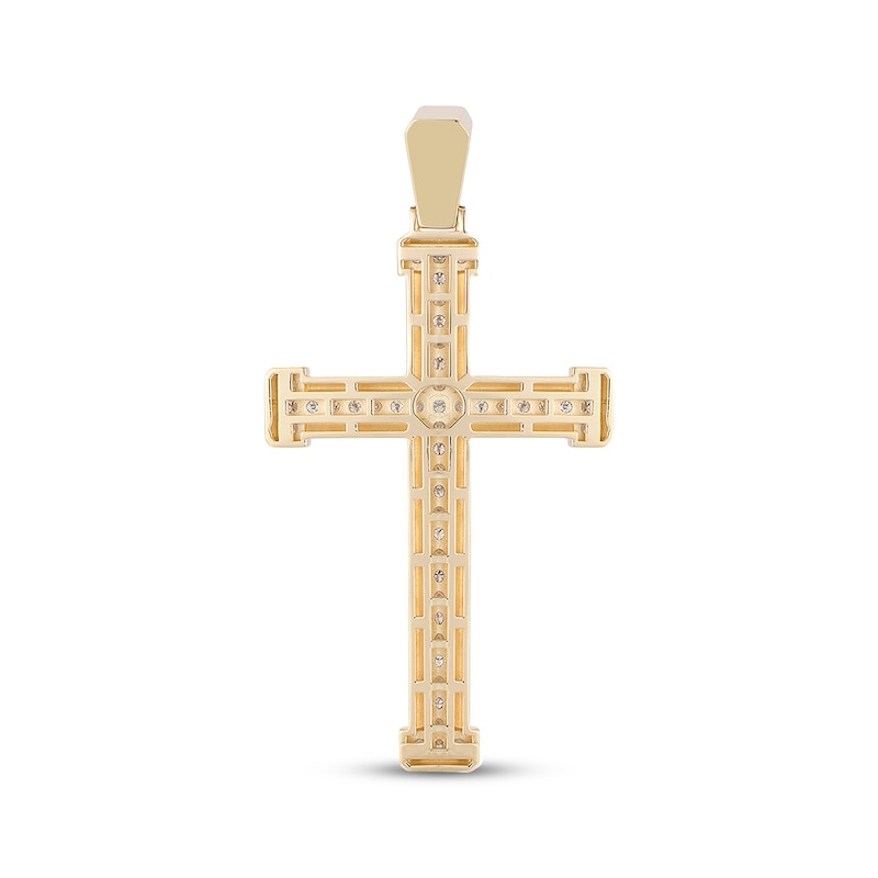 Main Image 2 of Diamond Cross Charm 1 ct tw 10K Yellow Gold
